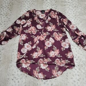 Floral Long Sleeve Women's Top